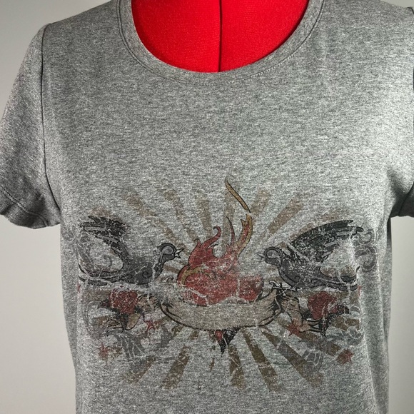 Heather Grey Fitted T-shirt - L - Picture 2 of 6